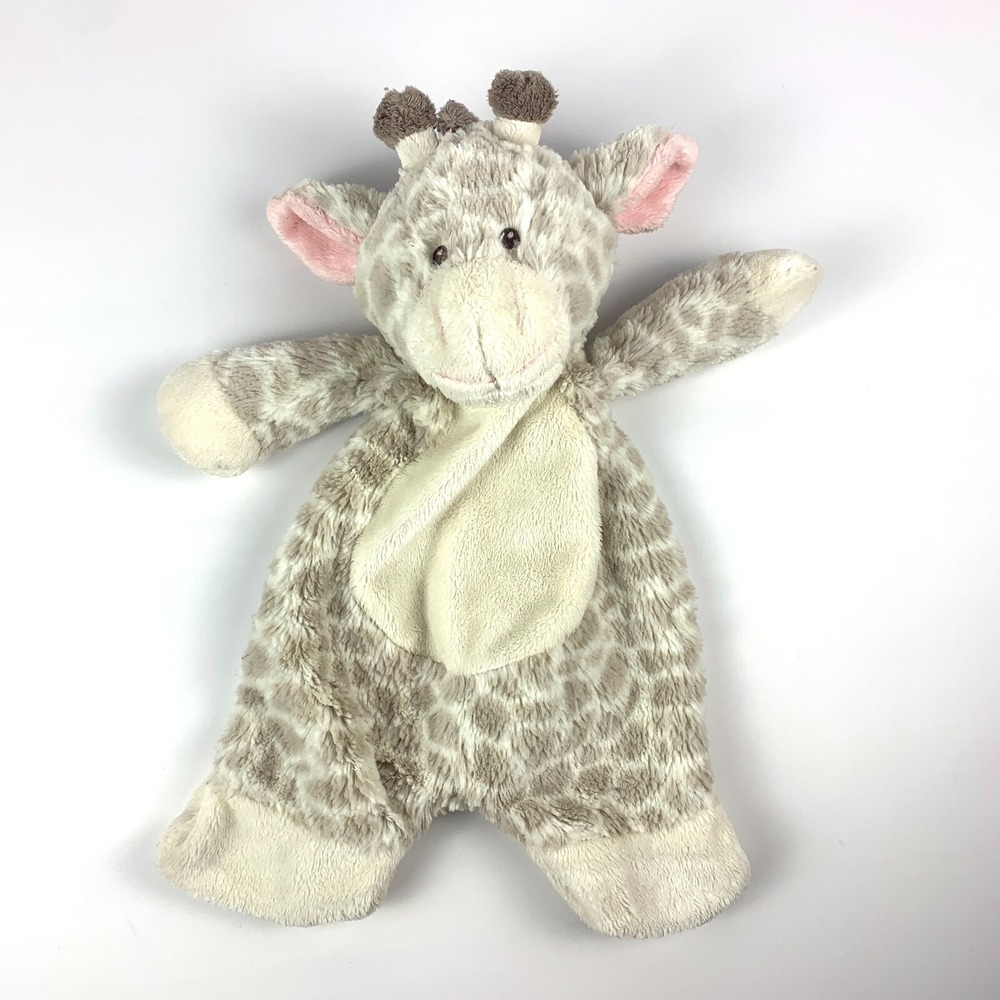 Baby Ganz Jamie Giraffe Flat A Pat Lovey Security Blanket Plush Tan